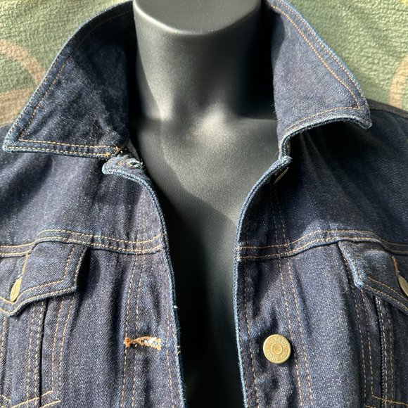 Vintage LRL Laurel Jeans Co Ralph Lauren dark wash jeans jacket NWOT - Picture 2 of 5
